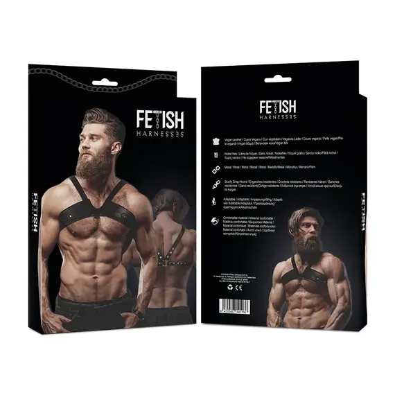 FETISH SUBMISSIVE ATTITUDE - MENS BRIGADE ECO-LEATHER CHEST харнесснимка 2