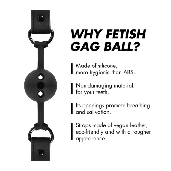 FETISH SUBMISSIVE BONDAGE - BREATHABLE силиконов BALL гегснимка 2