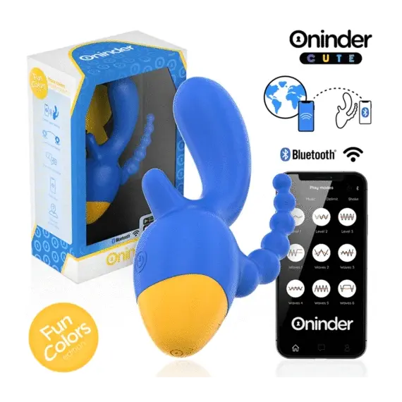 ONINDER CUTE - LOVE 3 SOME TRIPLE вибратор - FREE WORLDWIDE APPснимка 2