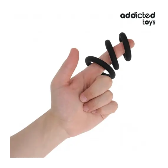 ADDICTED TOYS - Комплект OF силиконов RINGS MODEL 1снимка 2