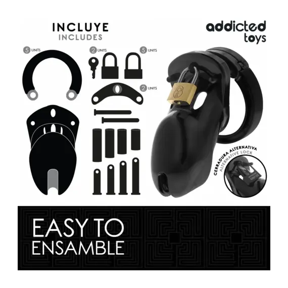 ADDICTED TOYS LOCKED - FORBIDDEN VAULT клетка за пенис 10 смснимка 2
