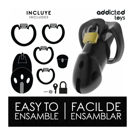ADDICTED TOYS LOCKED - UNBROKEN DEN клетка за пенис 9.8 смснимка 2