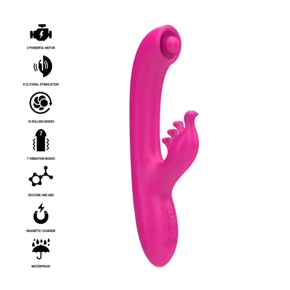 INTENSE - CHRISTINA MULTIFUNCTION вибратор тип зайче 22.5 см розовснимка 2