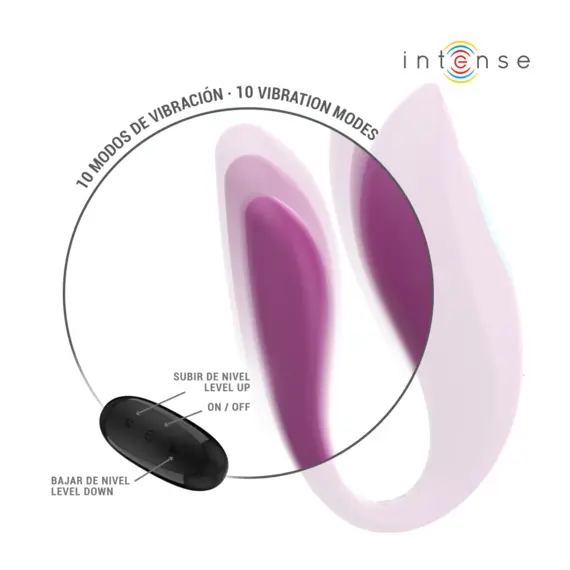 INTENSE - ANNIE U-SHAPED вибратор и STIMULATOR лилав дистанционно управлениеснимка 2