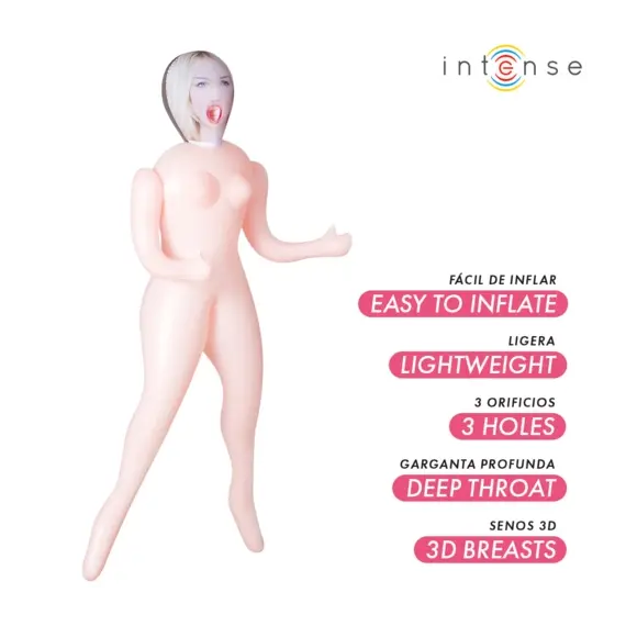INTENSE DOLLS - INGRID INFLATABLE DOLL с THREE ORIFICESснимка 2