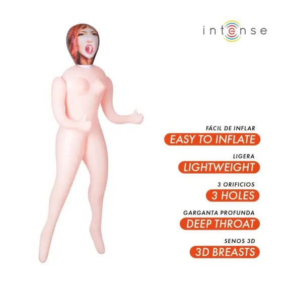 INTENSE DOLLS - SCARLETT INFLATABLE DOLL с THREE ORIFICESснимка 2