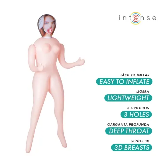 INTENSE DOLLS - NICOLE INFLATABLE DOLL с THREE ORIFICESснимка 2