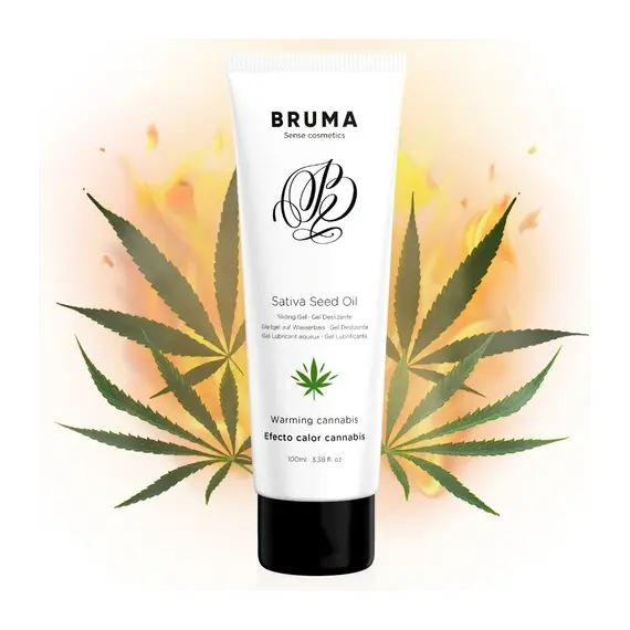 BRUMA - SATIVA SEED OIL SLIDING GEL WARMING CANNABIS FLAVOR 100 MLснимка 3
