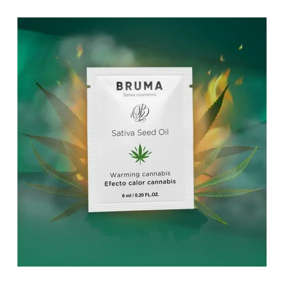 BRUMA - SATIVA SEED OIL SLIDING GEL WARMING CANNABIS FLAVOR 6 MLснимка 3