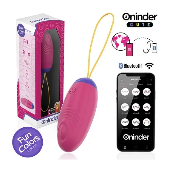 ONINDER CUTE - LOVE PLEASURE VIBRO-WAVE TAPPING силиконов EGG - FREE GLOBAL APPснимка 3