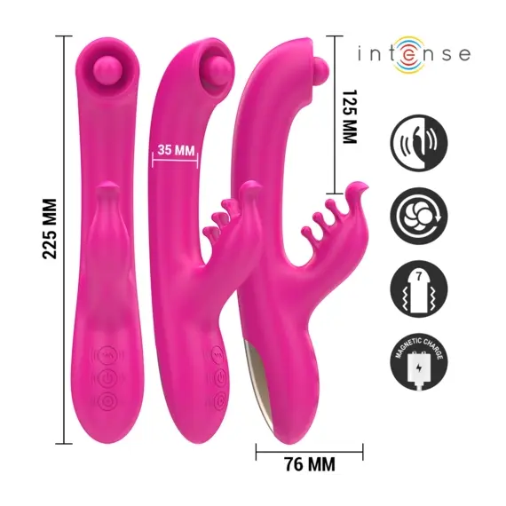 INTENSE - CHRISTINA MULTIFUNCTION вибратор тип зайче 22.5 см розовснимка 3