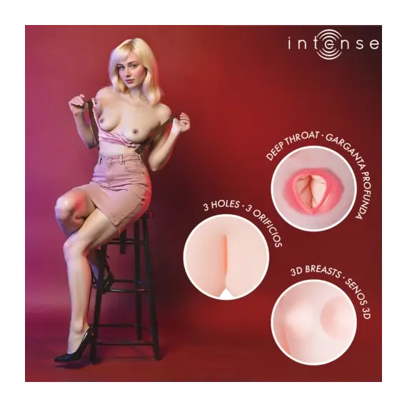 INTENSE DOLLS - INGRID INFLATABLE DOLL с THREE ORIFICESснимка 3