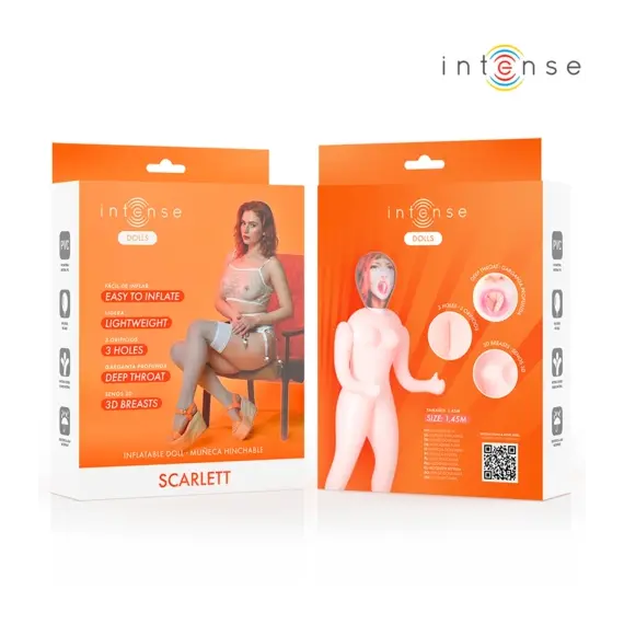 INTENSE DOLLS - SCARLETT INFLATABLE DOLL с THREE ORIFICESснимка 3