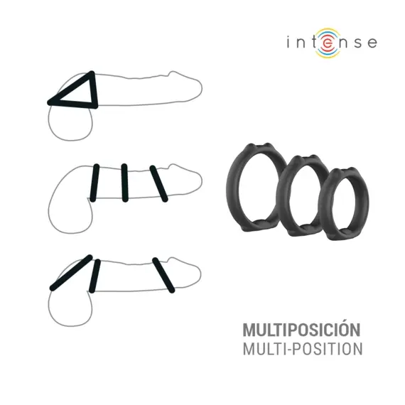 INTENSE - PETER комплект OF 3 PENIS RINGS MODEL 9снимка 3