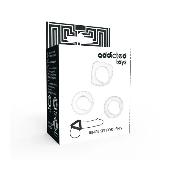 ADDICTED TOYS - C-RING комплект прозраченснимка 4