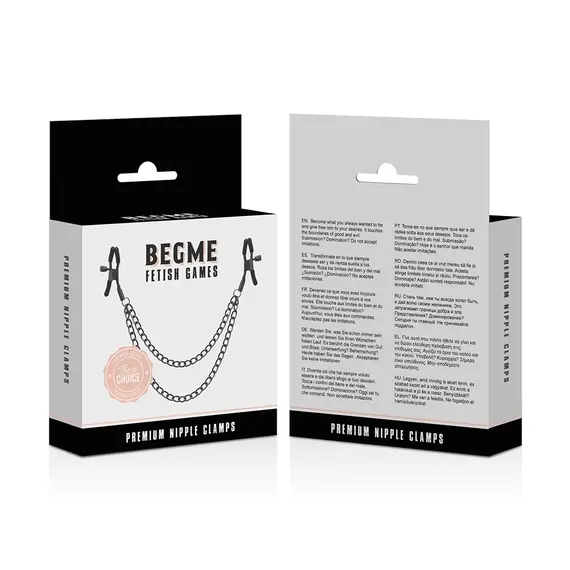 BEGME - Червен EDITION NIPPLE CLIPS с CHAINснимка 4