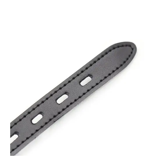 OHMAMA FETISH - Силиконов BALL гег с LEATHER BELT (PADLOCK включен)снимка 4