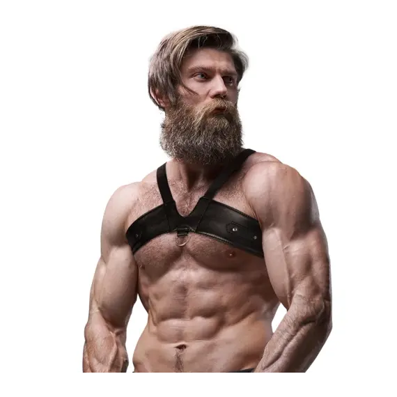 FETISH SUBMISSIVE ATTITUDE - MENS BRIGADE ECO-LEATHER CHEST харнесснимка 4
