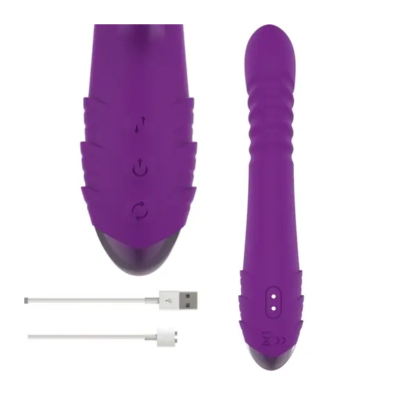 INTENSE - IGGY MULTIFUNCTION RECHARGEABLE вибратор UP & DOWN с CLITORAL STIMULATOR лилавснимка 4