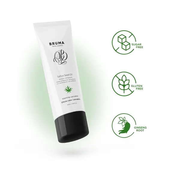 BRUMA - SATIVA SEED OIL SLIDING GEL WARMING CANNABIS FLAVOR 100 MLснимка 4
