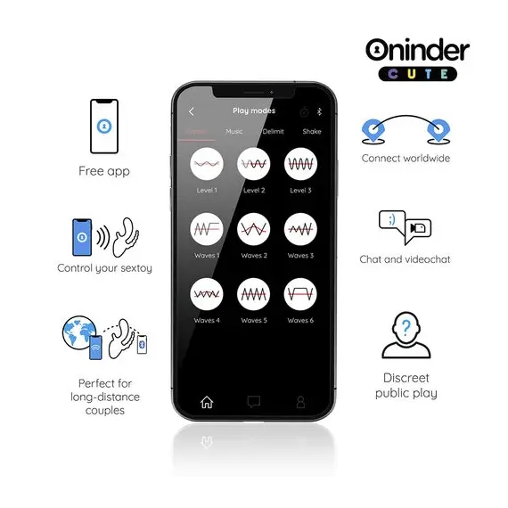 ONINDER CUTE - LOVE 3 SOME TRIPLE вибратор - FREE WORLDWIDE APPснимка 4