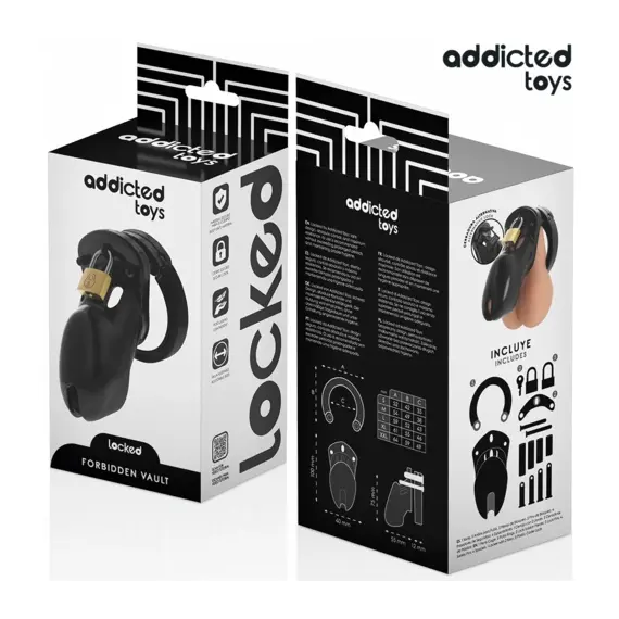 ADDICTED TOYS LOCKED - FORBIDDEN VAULT клетка за пенис 10 смснимка 4