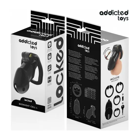 ADDICTED TOYS LOCKED - MINDNIGHT CELL клетка за пенис SIZE Lснимка 4
