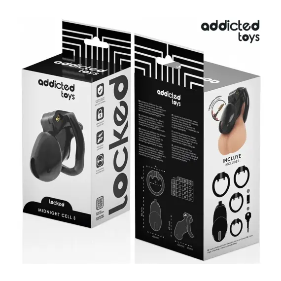 ADDICTED TOYS LOCKED - MINDNIGHT CELL клетка за пенис SIZE Sснимка 4