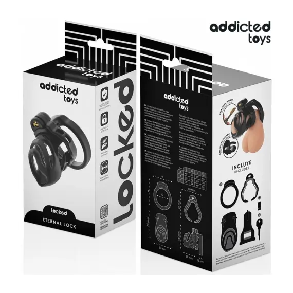 ADDICTED TOYS LOCKED - ETERNAL LOCK клетка за пенис 9 смснимка 4