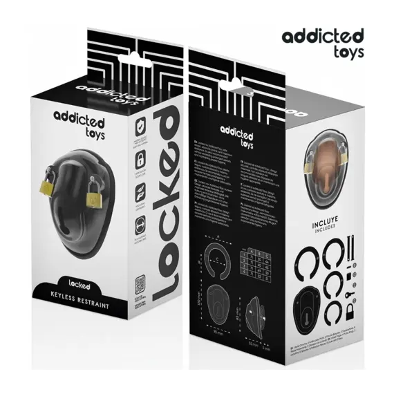 ADDICTED TOYS LOCKED - KEYLESS RESTRAINT клетка за пенис 11.5 смснимка 4