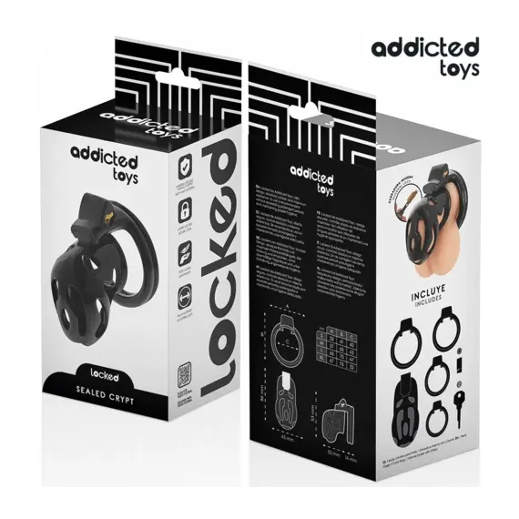 ADDICTED TOYS LOCKED - SEALED CRYPT клетка за пенис 8 смснимка 4