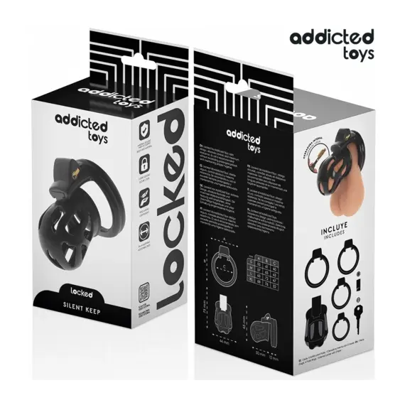 ADDICTED TOYS LOCKED - SILENT KEEP клетка за пенис 7.5 смснимка 4