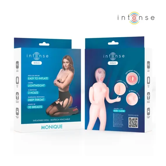 INTENSE DOLLS - MONIQUE INFLATABLE DOLL с THREE ORIFICESснимка 4