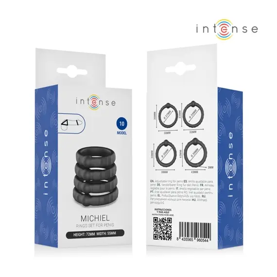 INTENSE - MICHIEL комплект OF 4 PENIS RINGS MODEL 10снимка 4