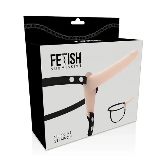 FETISH SUBMISSIVE HARNESS - Телесен силиконов 15 смснимка 5