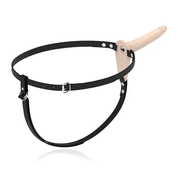 FETISH SUBMISSIVE HARNESS - Телесен силиконов вибратор 15 смснимка 5