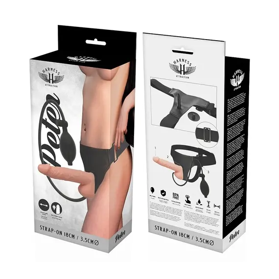 HARNESS ATTRACTION - RNES PETER с INFLATABLE PENIS 18 см -O- 3.5 смснимка 5