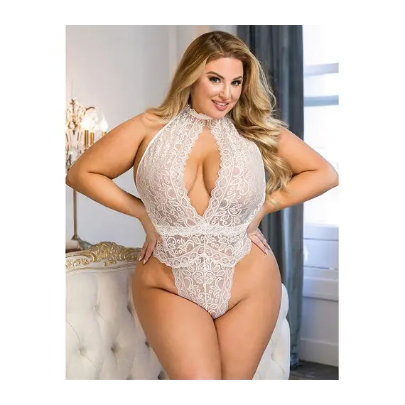 SUBBLIME - 953867 дантела боди бял L/XLснимка 5