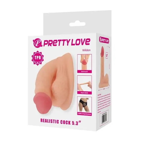 PRETTY LOVE - WILDON ULTRA реалистичен и ELASTIC дилдо 10 см натураленснимка 5