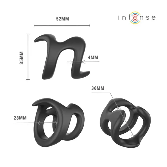INTENSE - NIKOLAJ ADJUSTABLE пенис пръстен MODEL 8снимка 5