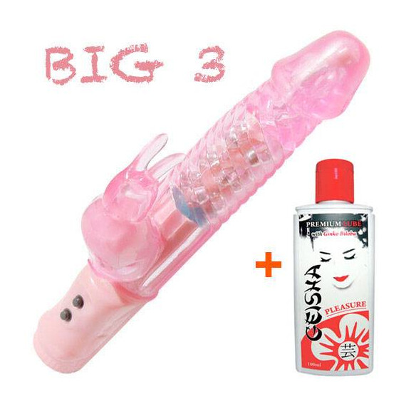 АКЦИЯ!!!Мултифункционален вибратор BIG 3 Bunny + подарък лубрикант  Луксозни вибратори