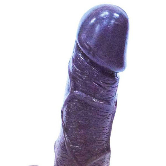 Вибратор с ротираща глава и тестиси Brown Lover + подарък лубрикант  Реалистични вибратори