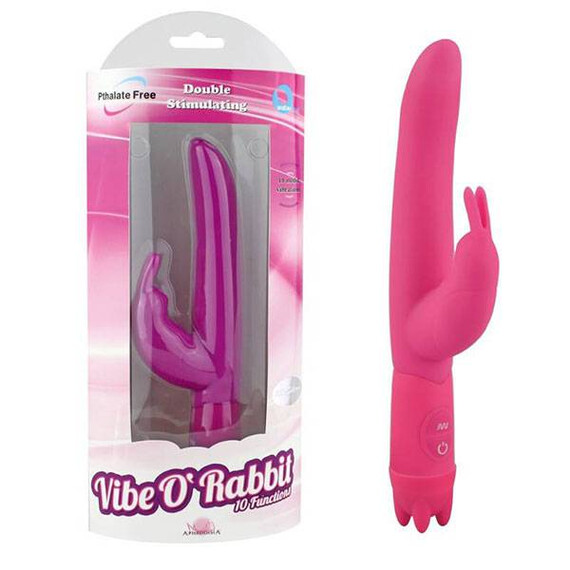 Вибратор с клитор стимулатор Vibe O'rabbit Pink  Луксозни вибратори