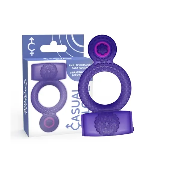 CASUAL LOVE - RING VIBRATING двоен PLEASURE лилав