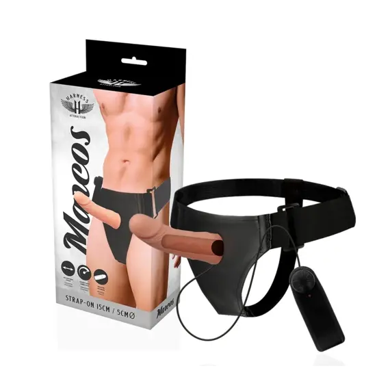 HARNESS ATTRACTION - RNES HOLLOW FRAMES с вибратор 15 см -O- 5 см