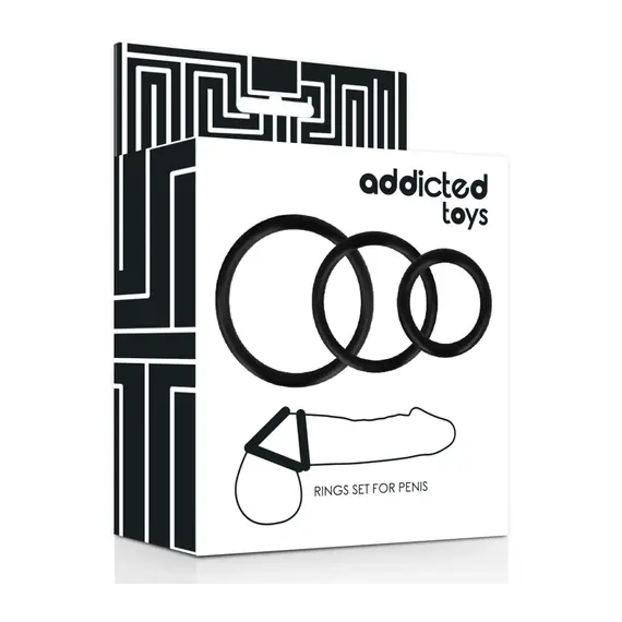 ADDICTED TOYS - RINGS комплект за PENIS черенснимка 3