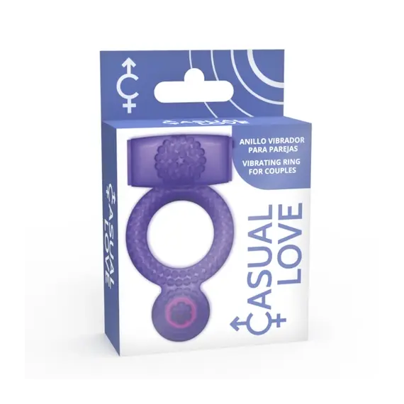CASUAL LOVE - RING VIBRATING двоен PLEASURE лилавснимка 4