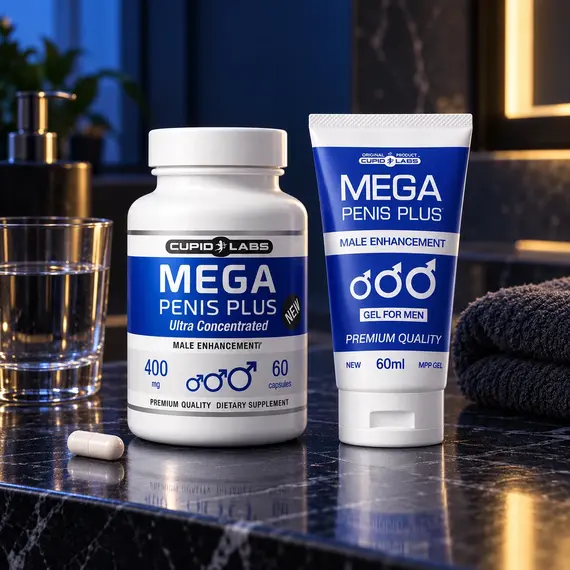 Капсули и крем за уголемяване на пениса Mega Penis Plus Caps&Gelснимка 9