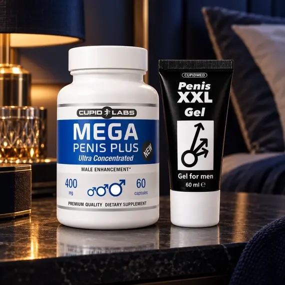 Mega Penis Plus и Penis XXL Gel в премиум вечерна рутина