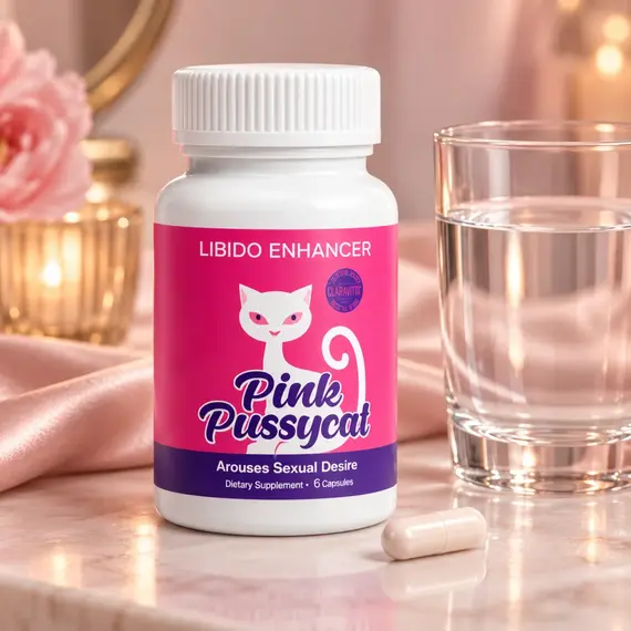 Pink Pussycat 6 капсули с вода за прием преди интимен момент